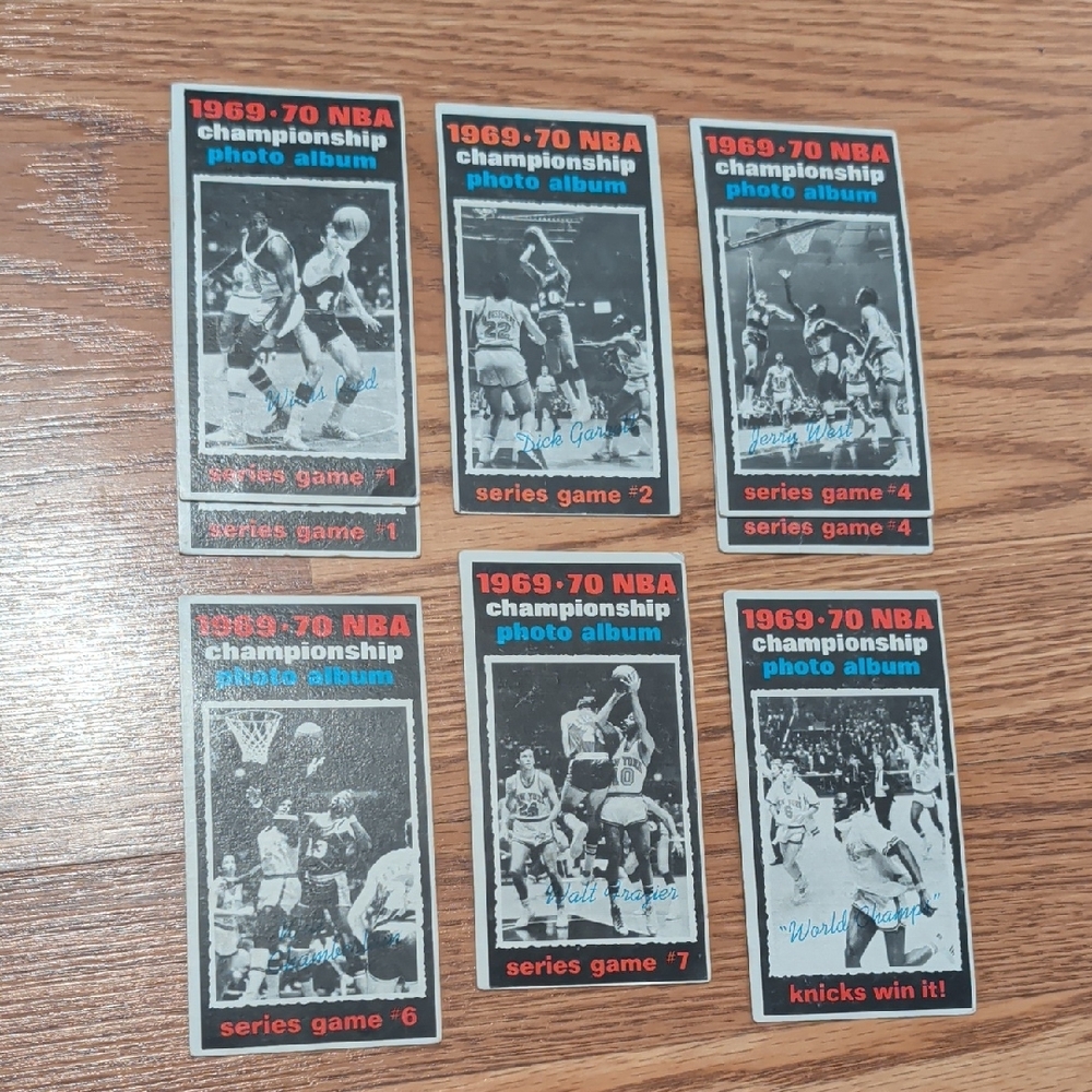 Knicks WIN the NBA Championship Photo Album Trading Cards - Red, Blue, Black